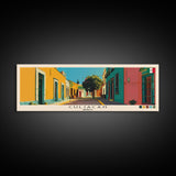 Culiacan, Mexico Panoramic Canvas Print, Culiacan, Mexico Painting, Mexico Art, Culiacan Travel Poster, Travel Art, Living Room Painting