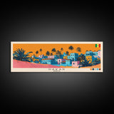 Dakar, Senegal Panoramic Canvas Print, Dakar, Senegal Painting, Senegal Art, Dakar Travel Poster, Travel Art, Vacation Gift