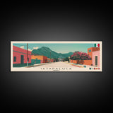 Ixtapaluca, Mexico Panoramic Canvas Print, Ixtapaluca, Mexico Painting, Mexico Art, Ixtapaluca Travel Poster, Travel Art, Living Room Painting