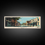 Lisburn, Ireland Panoramic Canvas Print, Lisburn, Ireland Painting, Ireland Art, Lisburn Travel Poster, Travel Art, Guest Room Painting