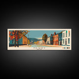 Newry, Ireland Panoramic Canvas Print, Newry, Ireland Painting, Ireland Art, Newry Travel Poster, Travel Art, Guest Room Painting