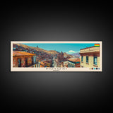 Potosi, Bolivia Panoramic Canvas Print, Potosi, Bolivia Painting, Bolivia Art, Potosi Travel Poster, Travel Art, Housewarming Gift