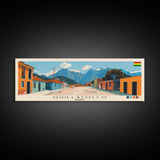 Quillacollo, Bolivia Panoramic Canvas Print, Quillacollo, Bolivia Painting, Bolivia Art, Quillacollo Travel Poster, Travel Art, Guest Room Painting