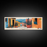 Sacaba, Bolivia Panoramic Canvas Print, Sacaba, Bolivia Painting, Bolivia Art, Sacaba Travel Poster, Travel Art, Living Room Painting