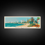 Santo Andre, Brazil Panoramic Canvas Print, Santo Andre, Brazil Painting, Brazil Art, Santo Andre Travel Poster, Travel Art, Living Room Painting