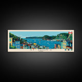 St. John's, Canada Panoramic Canvas Print, St. John's, Canada Painting, Canada Art, St. John's Travel Poster, Travel Art, Guest Room Painting