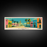 Veracruz, Mexico Panoramic Canvas Print, Veracruz, Mexico Painting, Mexico Art, Veracruz Travel Poster, Travel Art, Guest Room Painting