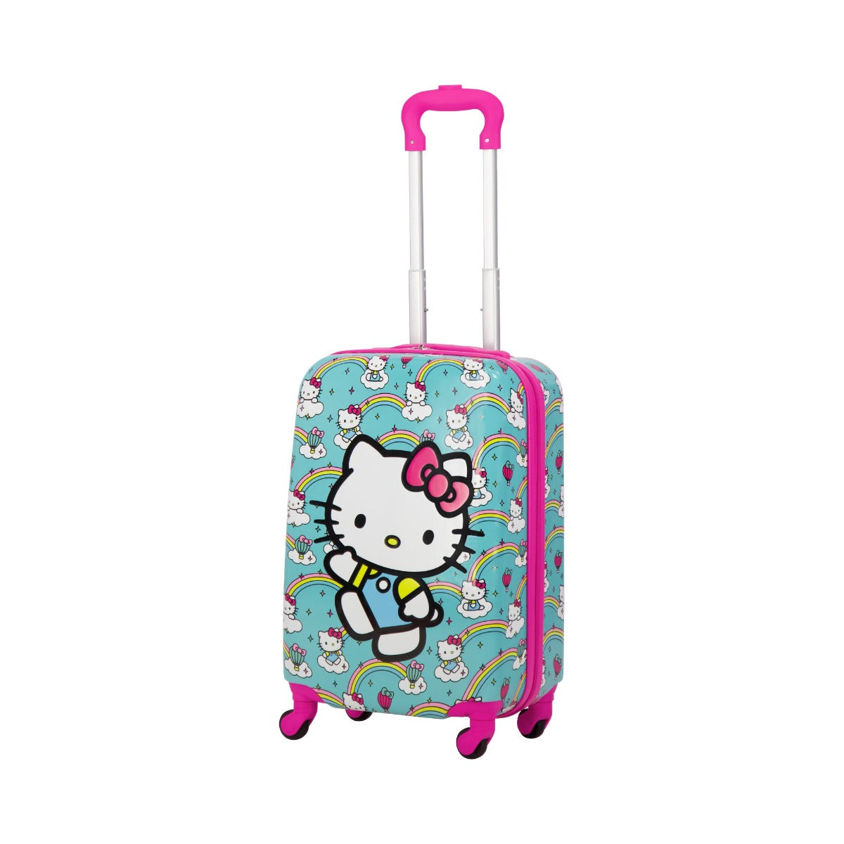 Hello Kitty Rainbows Kids 21" Sky Blue Carry-on Luggage