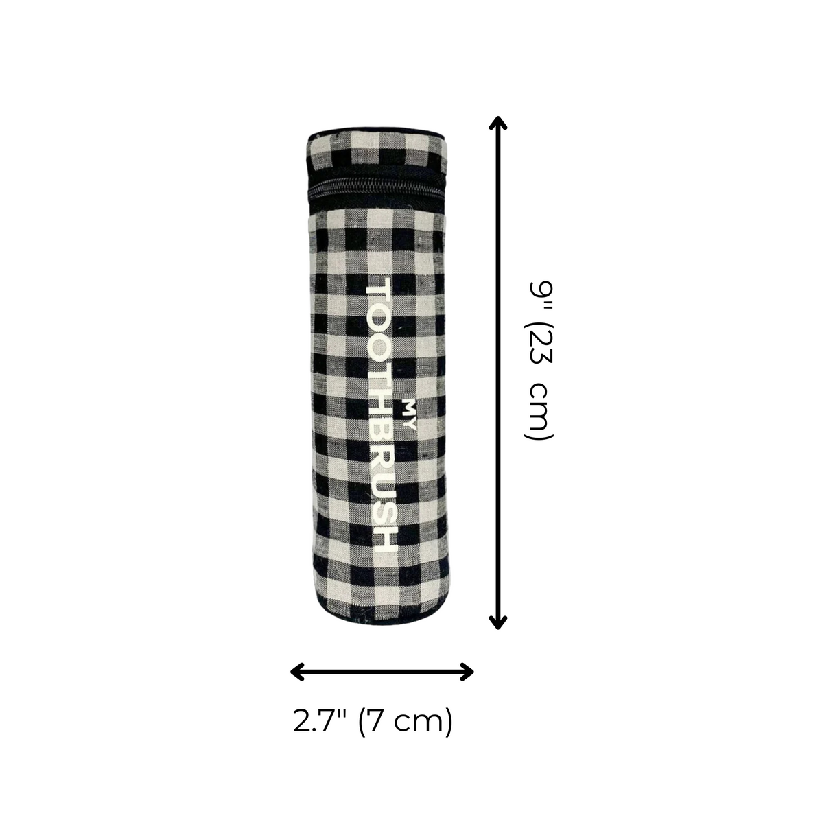 Toothbrush Travel Case, Gingham