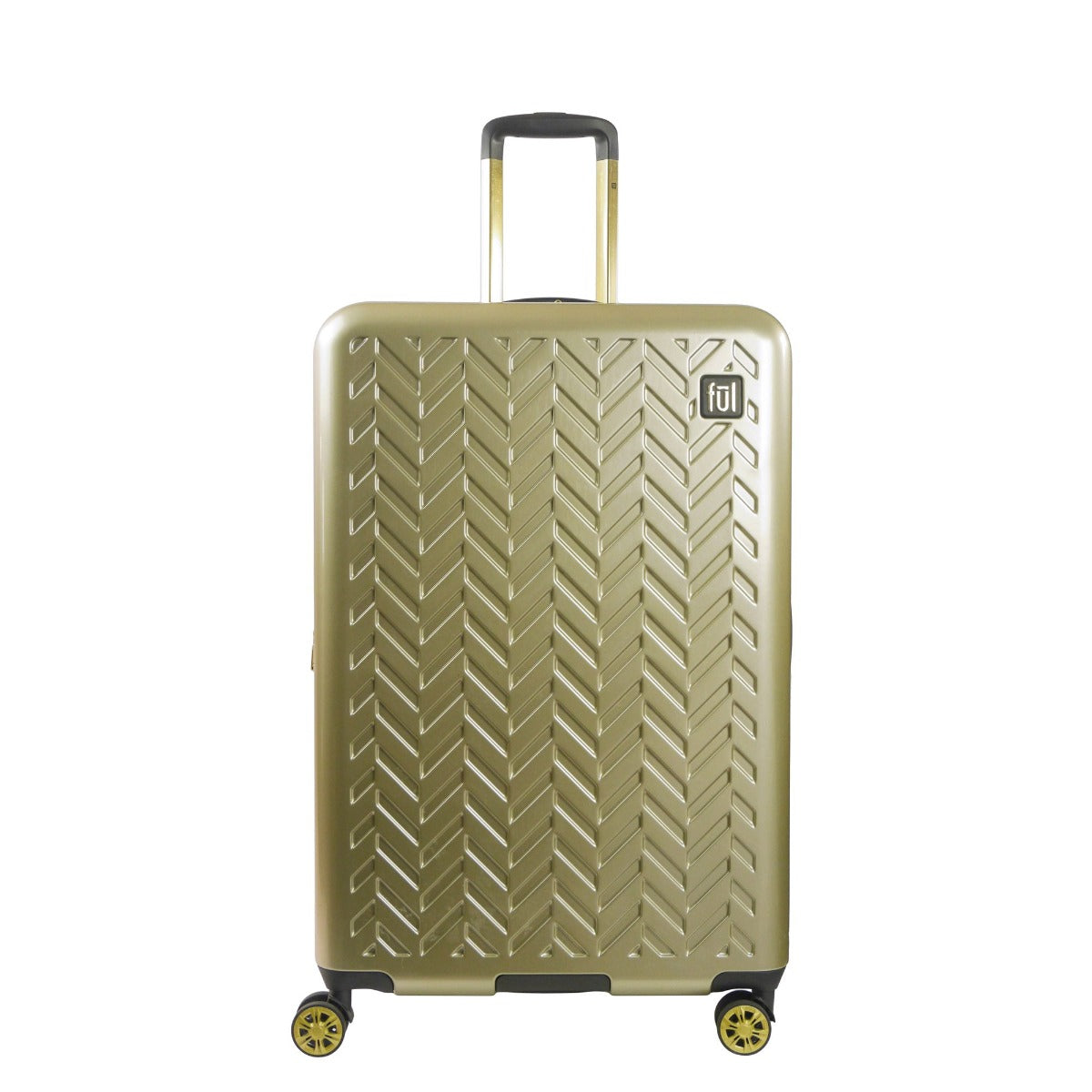 Ful Groove 31" Expandable Hardside Spinner Luggage, Gold