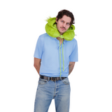 Grinch Face Hooded Fur Neck Pillow