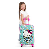 Hello Kitty Rainbows Kids 21" Sky Blue Carry-on Luggage