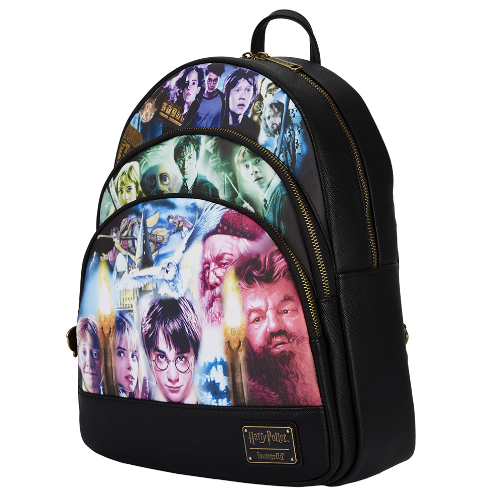 Loungefly: Harry Potter Trilogy Triple Pocket Mini Backpack