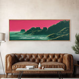 large ocean sunset painting on canvas big ocean canvas print large wall art colorful cloud painting abstract sea beach painting