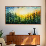 Forest Wall Art, Abstract Wall Art, Forest Painting, Wall Art, Canvas Print, Wall Hanging, Landscape Art, Home Office Art, Southern Decor