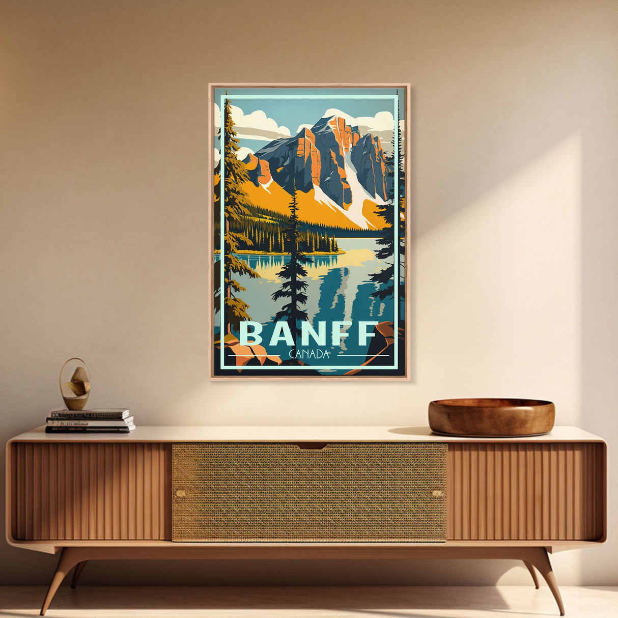 Banff, Canada Wall Art, Canada Art Print, Alberta, Travel Wall Print, Travel Poster, Travel Artwork, Travel Wall Art, Canvas Wall Print