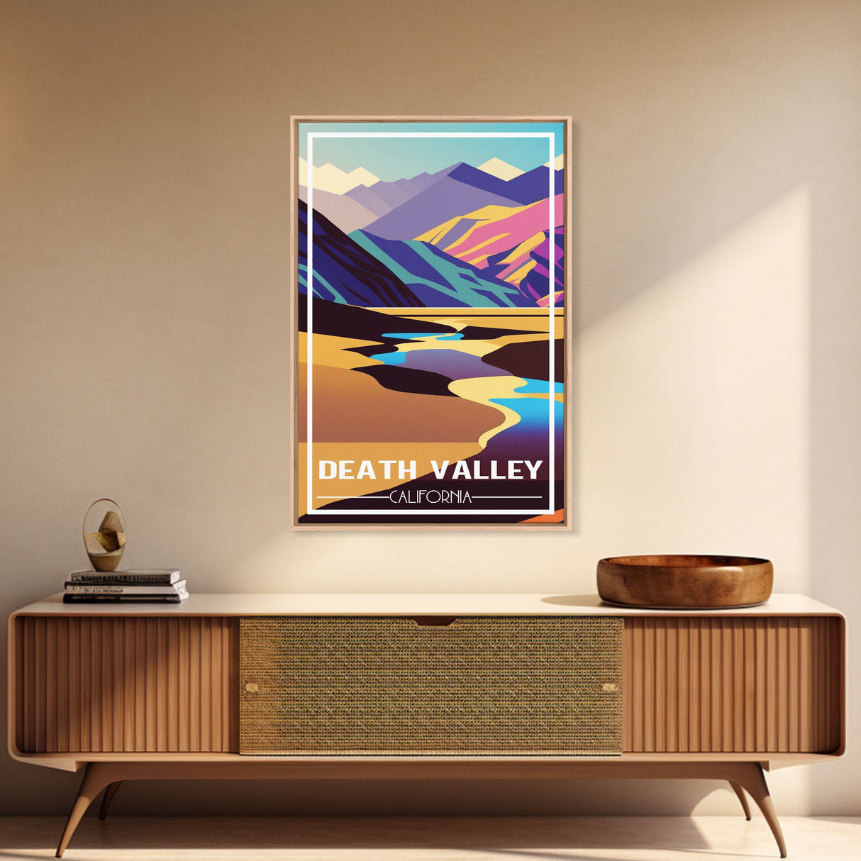 Death Valley, California Wall Art, America Travel Poster, Travel Wall Print, Travel Poster, Travel Wall Art, Canvas Wall Print