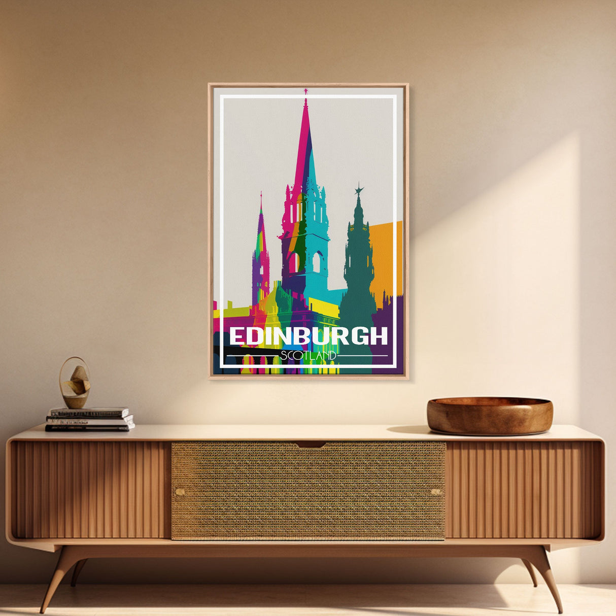 Edinburgh Travel Poster, Europe Wall Art, Scotland Art Print, Travel Wall Print, Travel Poster, Travel Wall Art, Canvas Wall Print