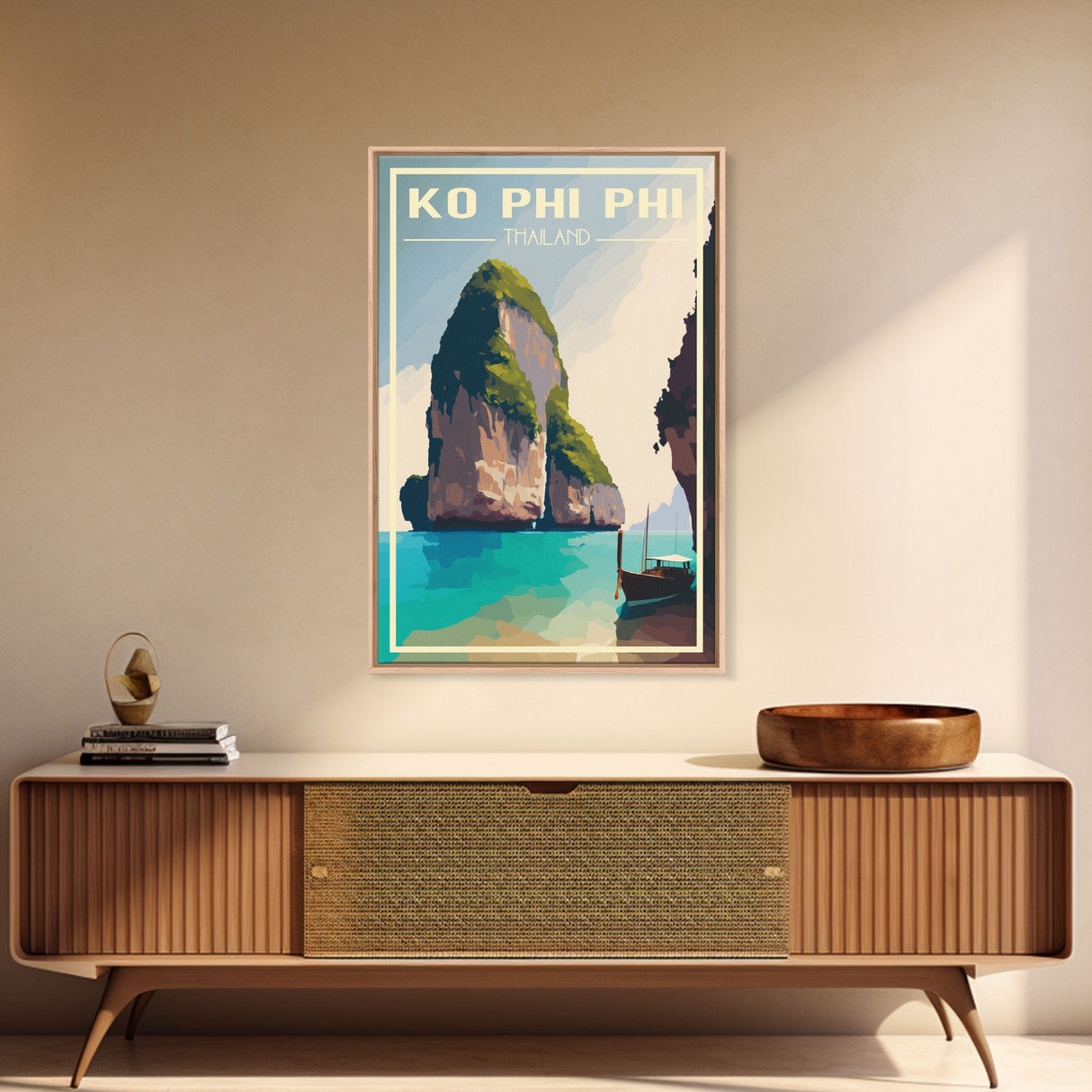 Ko Phi Phi Wall Art, Thailand Poster, Island Wall Art, Asia Wall Print, Travel Wall Print, Travel Poster, Travel Wall Art, Canvas Wall Print