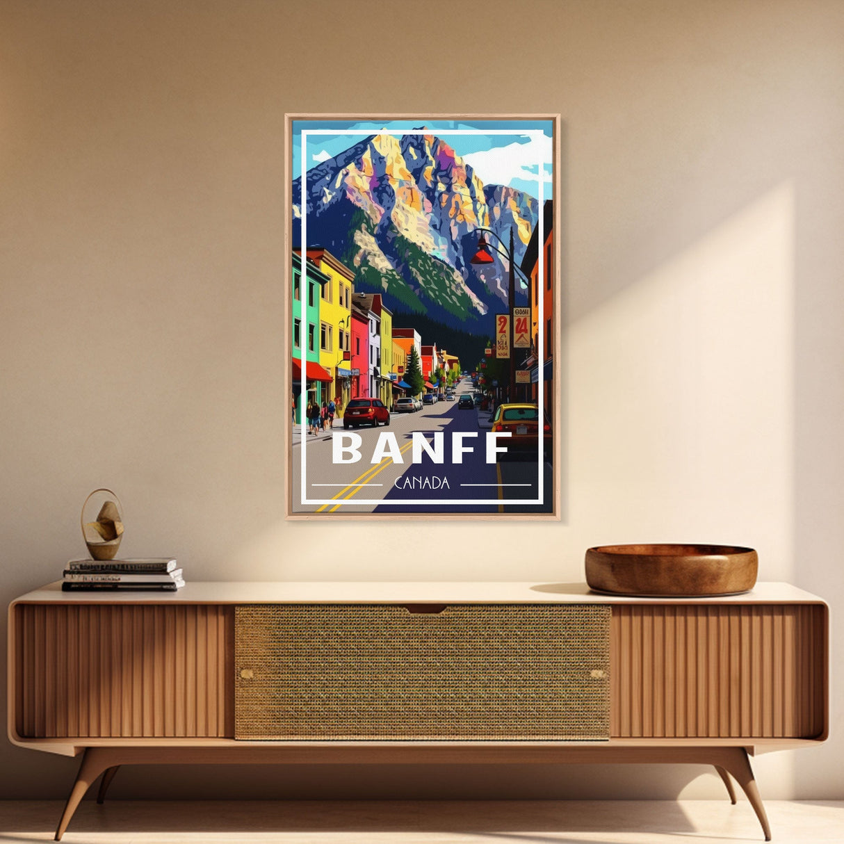 Canada Wall Art, Canada Art Print, Banff, Alberta, Travel Wall Print, Travel Poster, Travel Artwork, Travel Wall Art, Canvas Wall Print