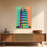 Leaning Tower Of Pisa, Italy Wall Art Print, Europe Art Print, Travel Wall Print, Travel Poster, Travel Wall Art, Canvas Wall Print