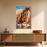 Petra Wall Art, Jordan Wall Poster, Asia Wall Art, Rose City, Travel Wall Print, Travel Poster, Travel Wall Art, Canvas Wall Print