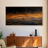 Abstract Wall Art, Ripples Art, Abstract Water Wall Decor, Vibrant Art, Panoramic Wall Decor, Canvas Print, Wall Art, Framed Canvas Art