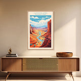 Canyonlands National Park Travel Poster Print, Canvas Print Wall Art, Utah Travel Art, Midcentury Modern Travel Decor