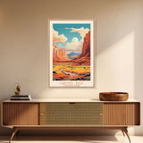 Capital Reef National Park Travel Poster Print, Canvas Print Wall Art, Utah Travel Art, Midcentury Modern Travel Decor