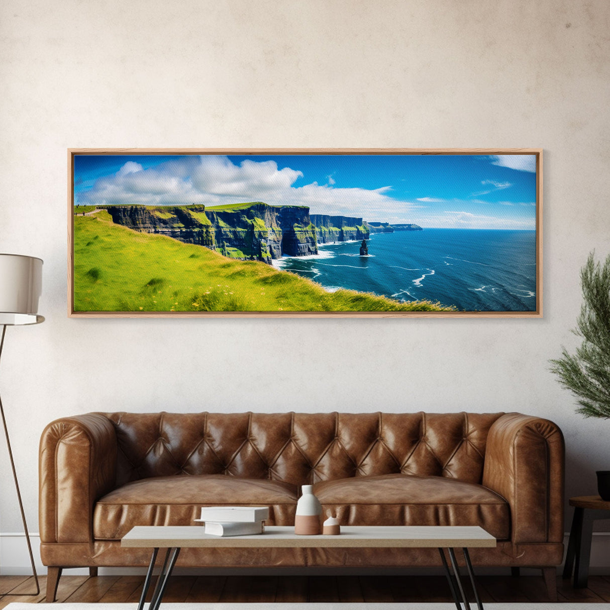 Panoramic of the Cliffs Of Moher Ireland, Extra Large Wall Art, Panoramic Wall Art, Panoramic Print, Landscape Photography, Landscape Print