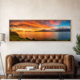 Panoramic of Costa Rica At Sunset, Extra Large Wall Art, Panoramic Wall Art, Panoramic Print, Landscape Photography, Landscape Print