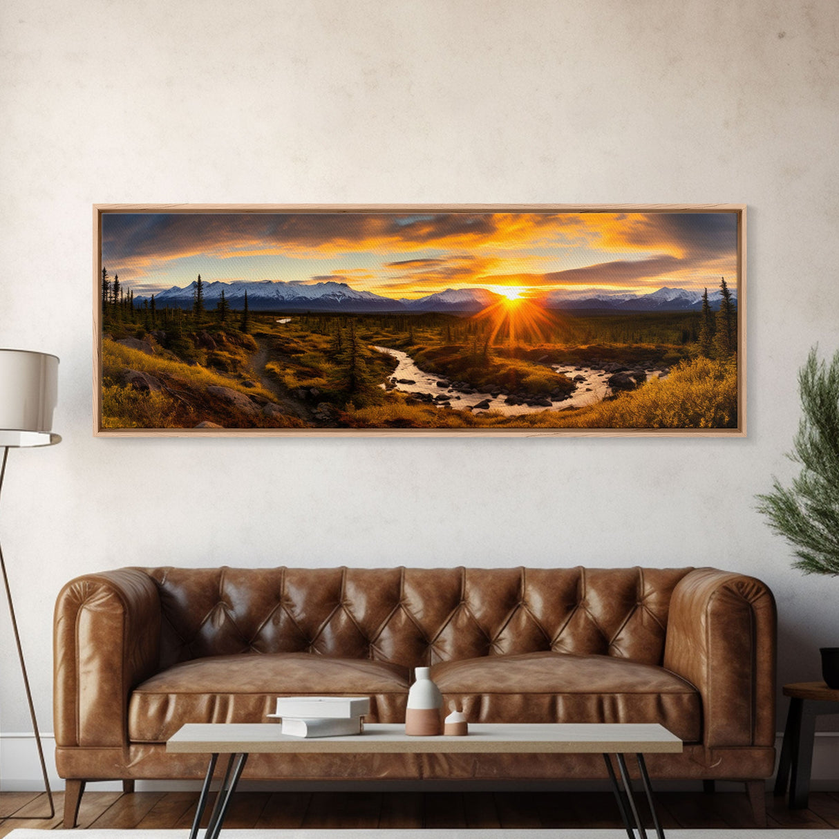 Panoramic of Denali National Park, Extra Large Wall Art, Panoramic Wall Art, Panoramic Print, Landscape Photography Landscape Print