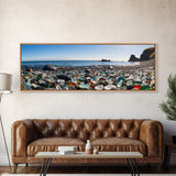 Panoramic of Glass Beach California, Extra Large Wall Art, Panoramic Wall Art, Panoramic Landscape Print, Landscape Photography