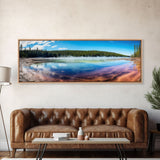 Panoramic of Grand Prismatic Spring Yellowstone, Extra Large Wall Art, Panoramic Wall Art, Panoramic Landscape Print, Landscape Photography