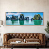 Panoramic of Ha Long Bay Vietnam, Extra Large Wall Art, Panoramic Wall Art, Panoramic Landscape Print, Landscape Photography