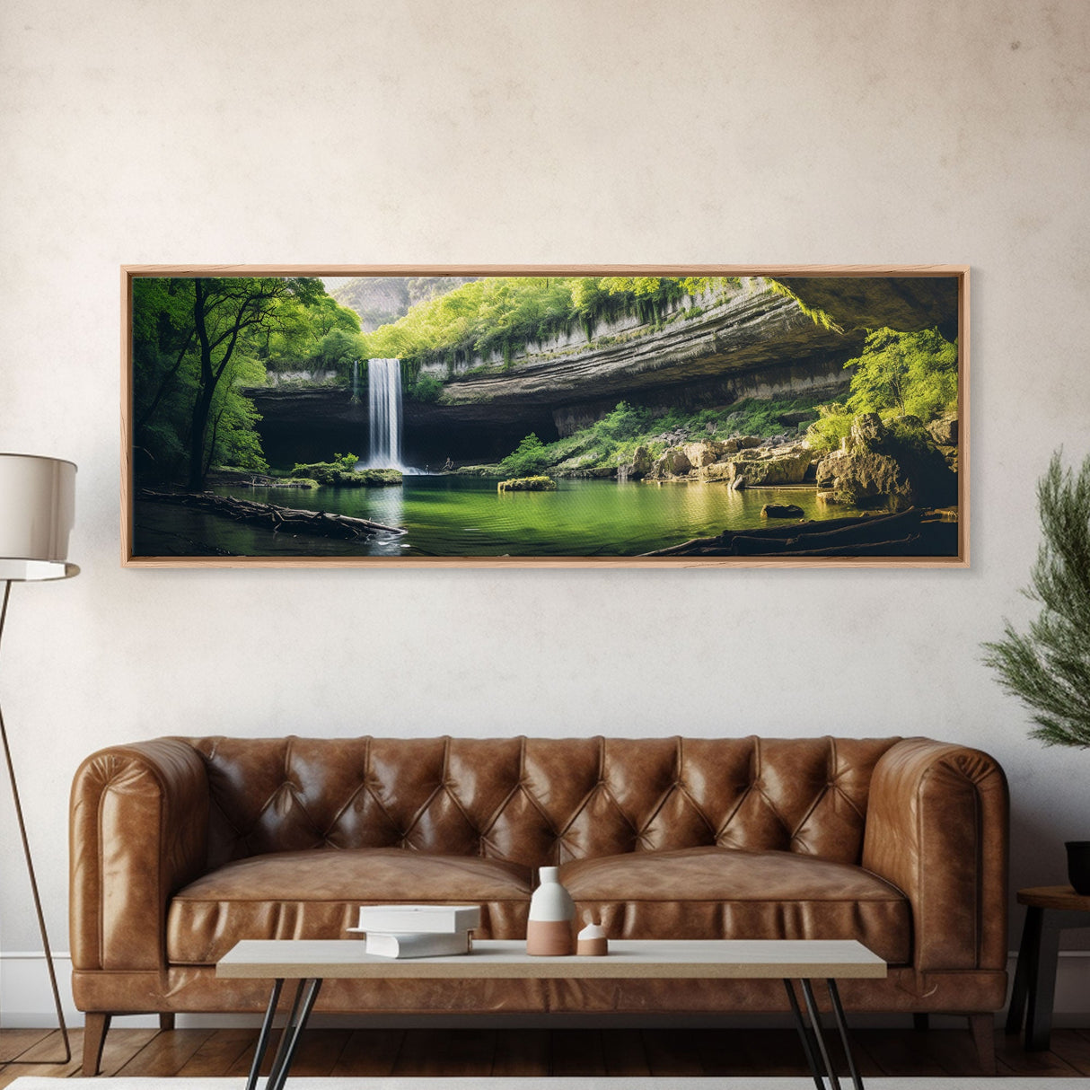 Panoramic of Hamilton Pool Texas, Extra Large Wall Art, Panoramic Wall Art, Panoramic Print, Landscape Photography Landscape