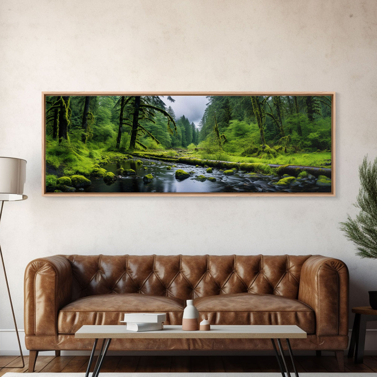 Panoramic Print of Hoh Rain Forest Washington, Extra Large Wall Art, Panoramic Wall Art, Panoramic Landscape Print, Landscape Photography