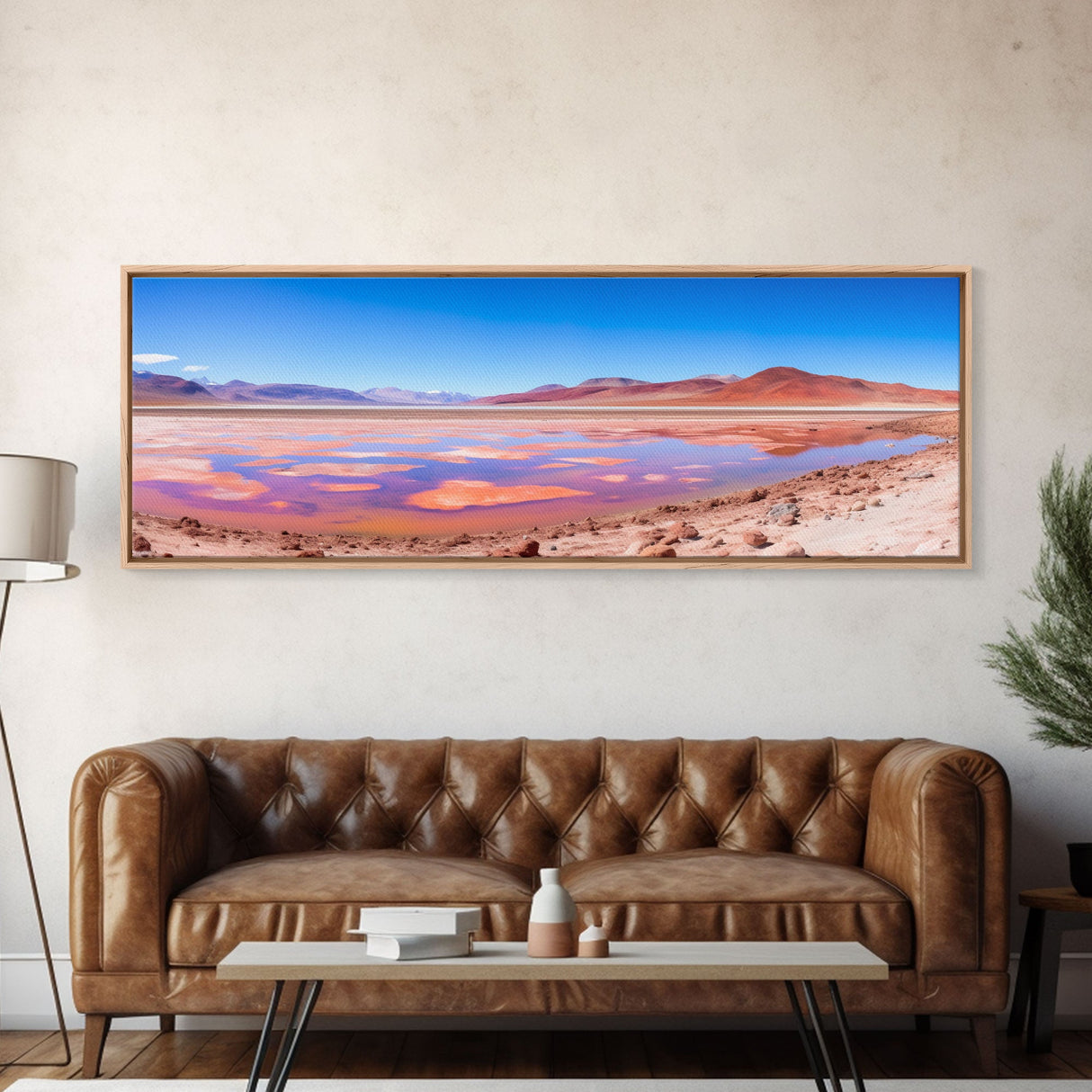 Panoramic Print of Laguna Colorada Salt Flats, Extra Large Wall Art, Panoramic Wall Art, Panoramic Landscape Print, Landscape Photography