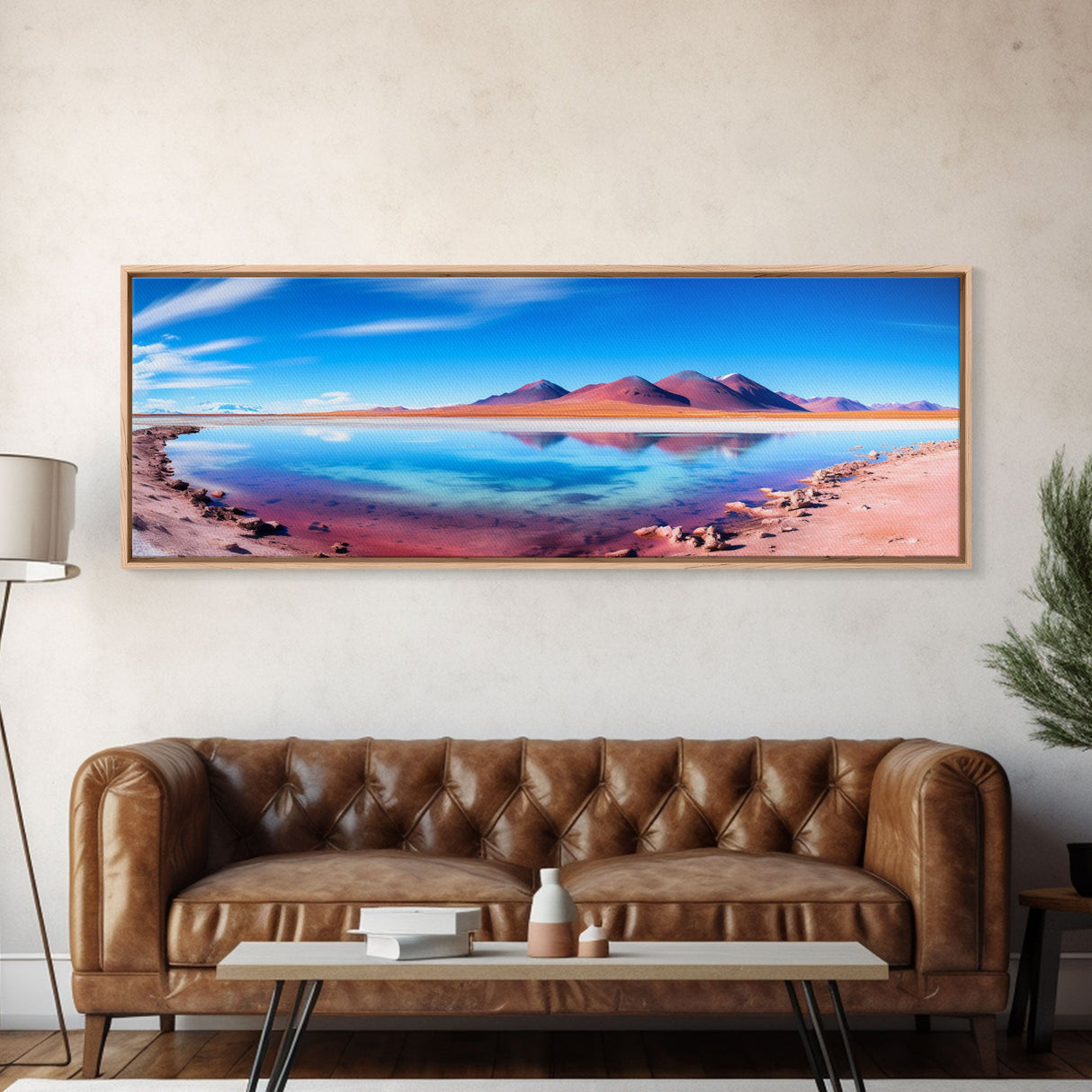 Panoramic Print of Laguna Colorada Salt Flats, Extra Large Wall Art, Panoramic Wall Art, Panoramic Landscape Print, Landscape Photography