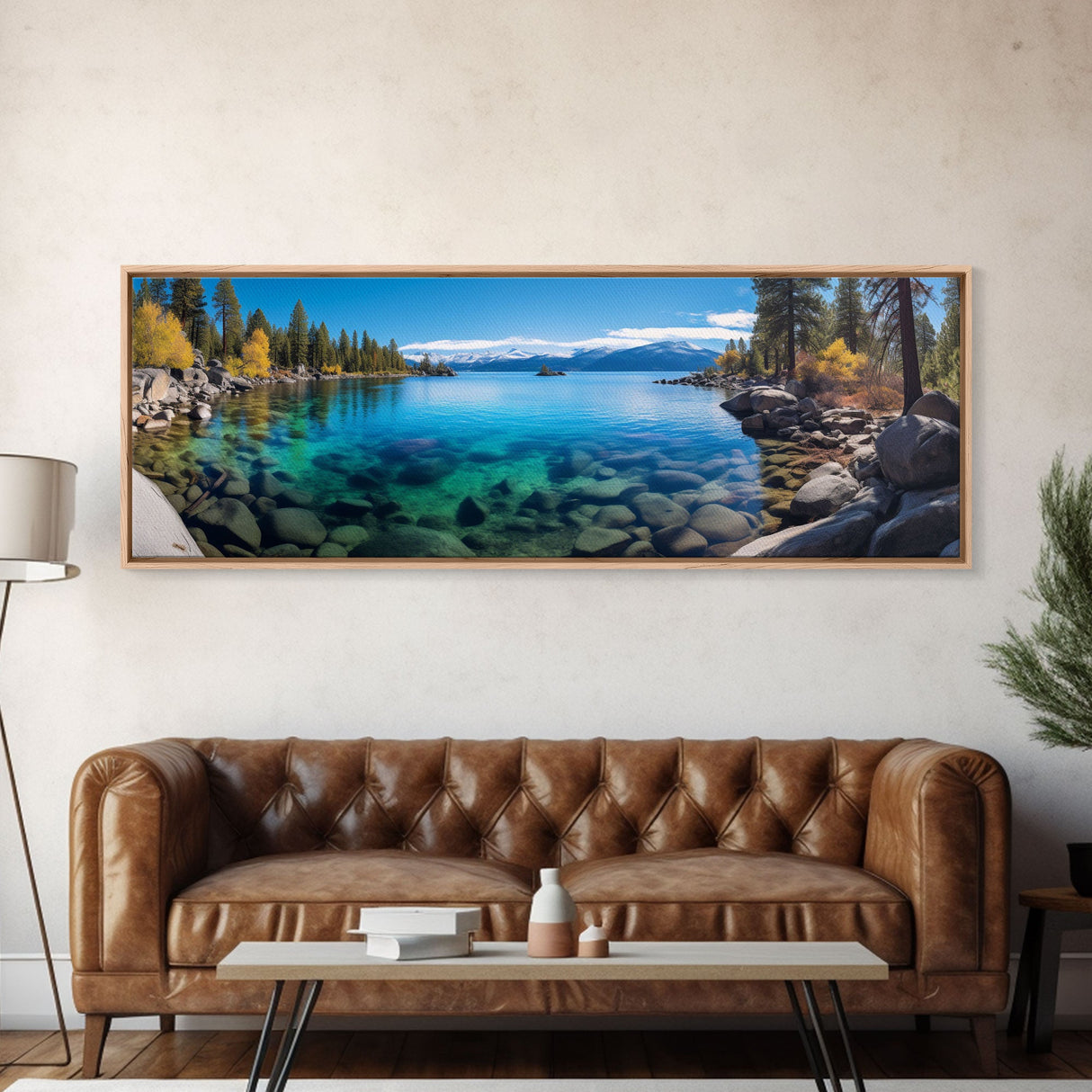 Panoramic Print of Lake Tahoe California, Extra Large Wall Art, Panoramic Wall Art, Panoramic Landscape Print, Landscape Photography