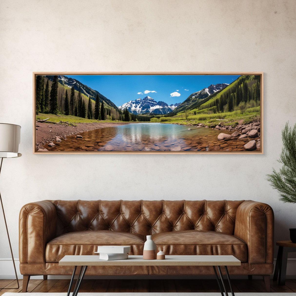 Panoramic Print of Maroon Bells Aspen Colorado Extra Large Wall Art, Panoramic Wall Art, Panoramic Landscape Print, Landscape Photography