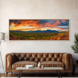 Panoramic Print of Saguaro National Park Extra Large Wall Art, Panoramic Wall Art, Panoramic Landscape Print, Landscape Photography