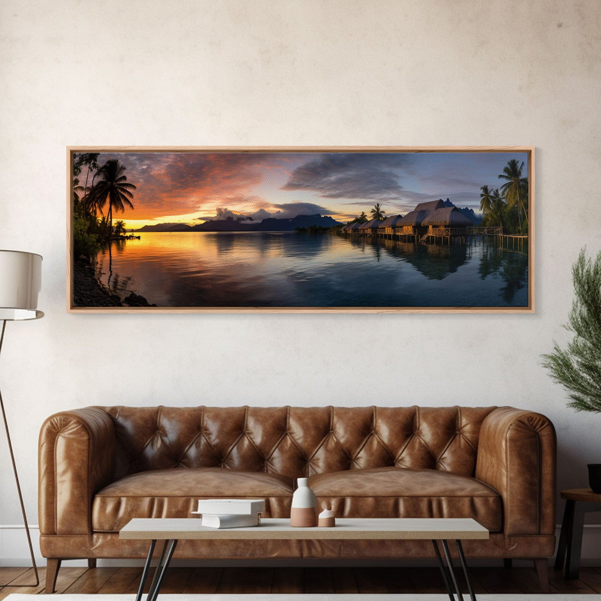 Panoramic Print of Tahiti, Extra Large Wall Art, Panoramic Wall Art, Panoramic Landscape Print, Landscape Photography