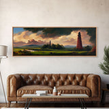 The Dark Tower, Ready To Hang Canvas Print, Panoramic Art, High Fantasy Concept Art