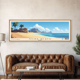 Agiba Beach, Egypt Panoramic Print, Vacation Gift, Egypt Wall Art, Beach Painting, Beach Decor, Beach Or Lakehouse Art