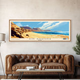 Ain Sokhna, Egypt Panoramic Print, Vacation Gift, Egypt Wall Art, Beach Painting, Beach Decor, Large Wall Art, Wood Frame Art