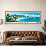 Anguilla, United Kingdom Panoramic Print, Vacation Gift, United Kingdom Wall Art, Vacation Wall Art, Vacatation Memories, Beach Decor, Beach Or Lakehouse Art