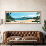 Anjajavy, Madagascar Panoramic Print, Vacation Gift, Madagascar Wall Art, Beach Painting, Beach Decor, Beach Or Lakehouse Art