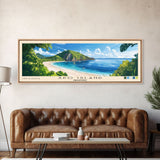 Apo Island, Philippines Panoramic Print, Vacation Gift, Philippines Wall Art, Beach Painting, Beach Decor, Beach Or Lakehouse Art