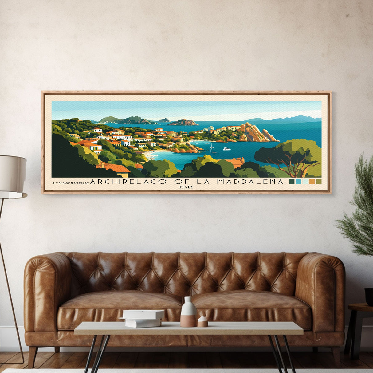 Archipelago of La Maddalena, Italy Panoramic Print, Vacation Gift, Italy Wall Art, Vacation Wall Art, Vacatation Memories, Beach Decor, Beach Or Lakehouse Art